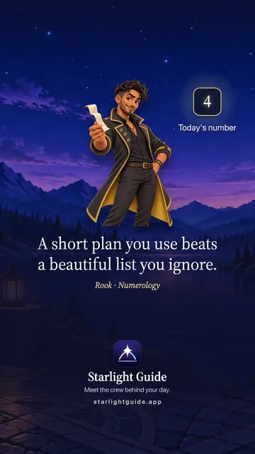 A share card from Rook with the day's reading